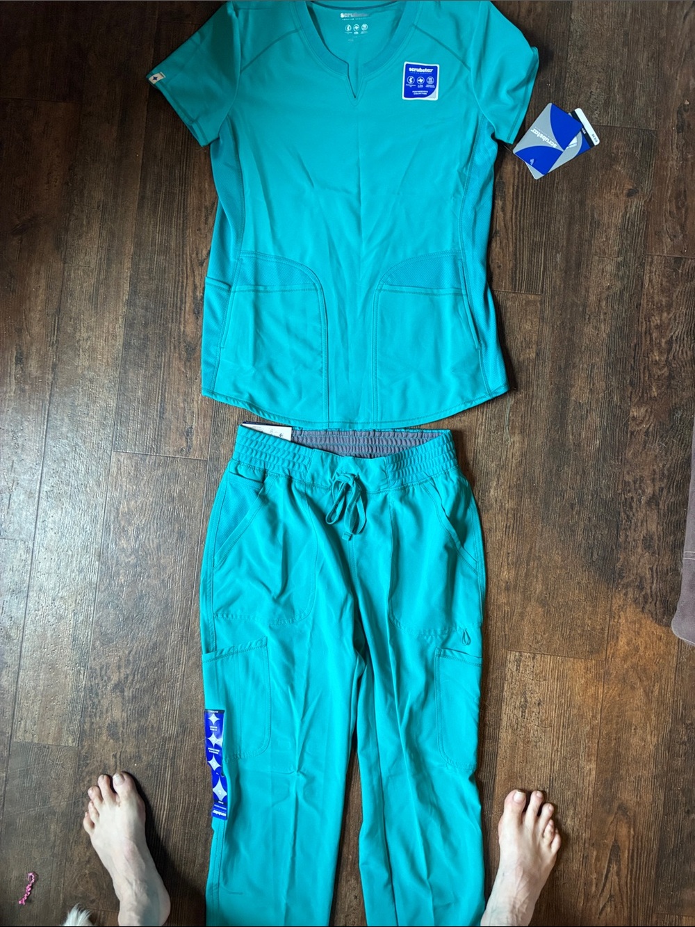 Scrubstar Teal Medical Scrub Top & Pants Set